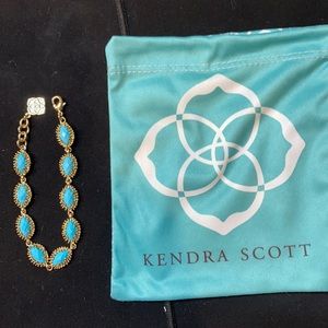 Kendra Scott turquoise and gold bracelet